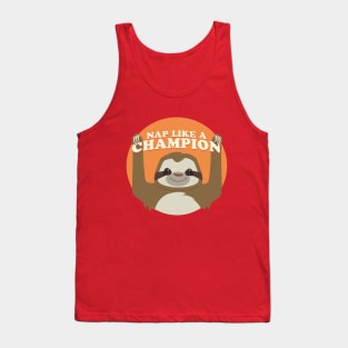 Sloths Nap Like Champions Tank Top